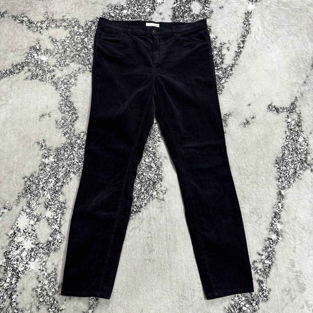 LOFT Modern Skinny Women's Size 10/30 Navy Blue  Corduroy Pants Stretch